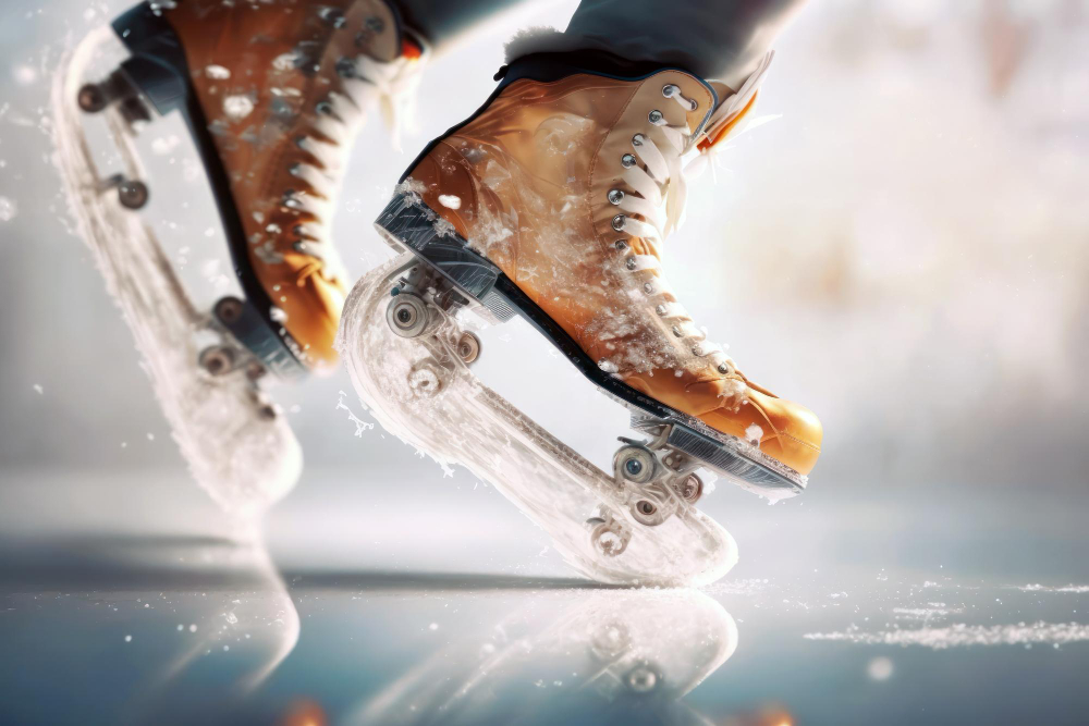 Gliding on frozen surfaces: the grace of ice skating in Canada.
